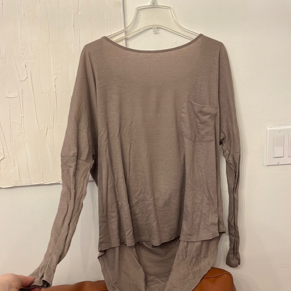 Open back long sleeve